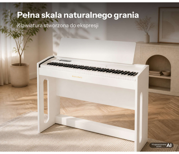 MusicMate Pianino cyfrowe MM-P100-W GrandElegance - 1588198 - zdjęcie 16
